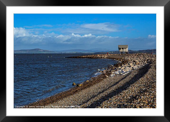 View of Morecambe bay Sailing club Lancashire Framed Mounted Print by Jenny Hibbert