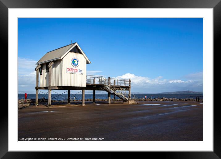 Morecambe Sailing club building Framed Mounted Print by Jenny Hibbert