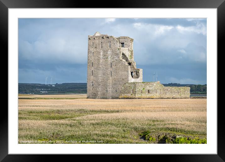 The remains of Carrigafoyle Castle,  Ballylongford, County Kerry Ireland Framed Mounted Print by Dave Collins