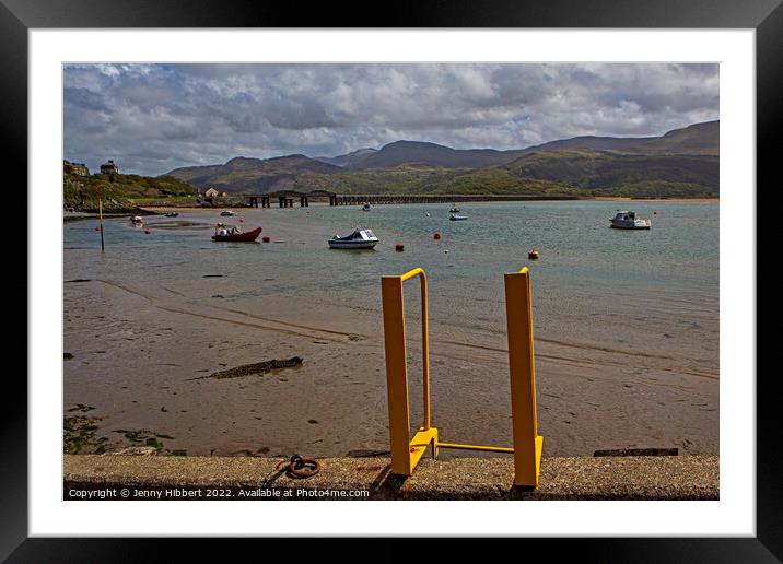 Steps down to Barmouth harbour Framed Mounted Print by Jenny Hibbert