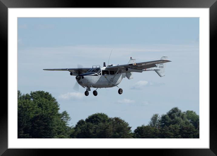 Cessna O-2 Skymaster Framed Mounted Print by J Biggadike