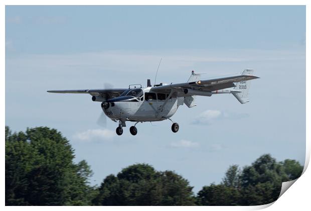 Cessna O-2 Skymaster Print by J Biggadike