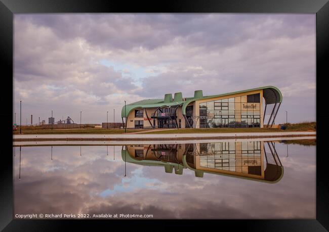 Redcar Reflections Framed Print by Richard Perks
