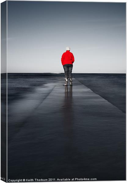 Long Walk to Nowhere Canvas Print by Keith Thorburn EFIAP/b
