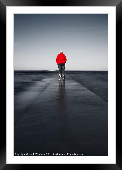 Long Walk to Nowhere Framed Mounted Print by Keith Thorburn EFIAP/b