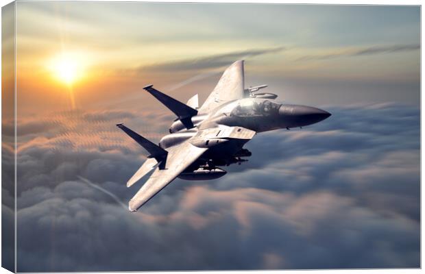 F-15 Strike Eagle 366th FIghter Wing Canvas Print by J Biggadike