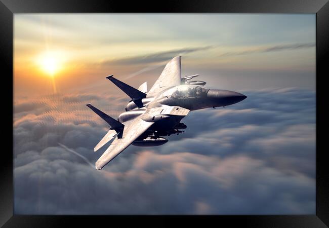 F-15 Strike Eagle 366th FIghter Wing Framed Print by J Biggadike