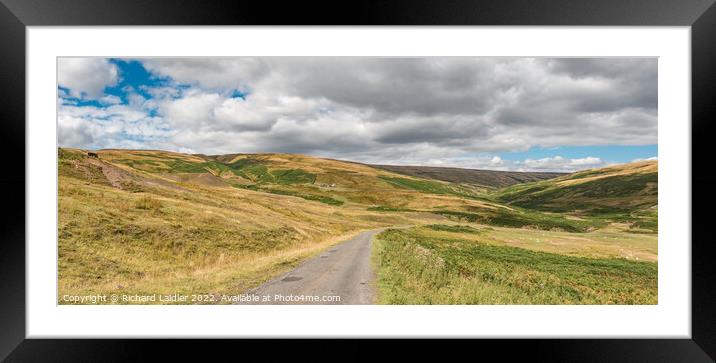 The Hudes Hope in late summer panorama (2) Framed Mounted Print by Richard Laidler