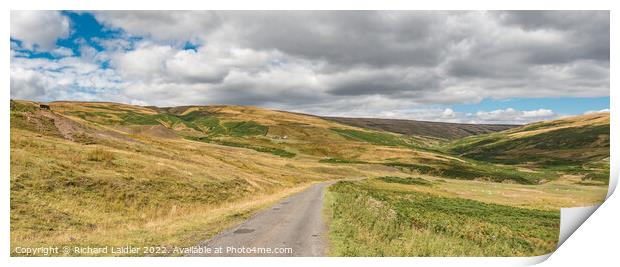 The Hudes Hope in late summer panorama (2) Print by Richard Laidler