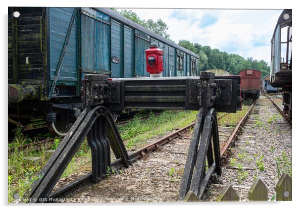 End of the Line Acrylic by GJS Photography Artist