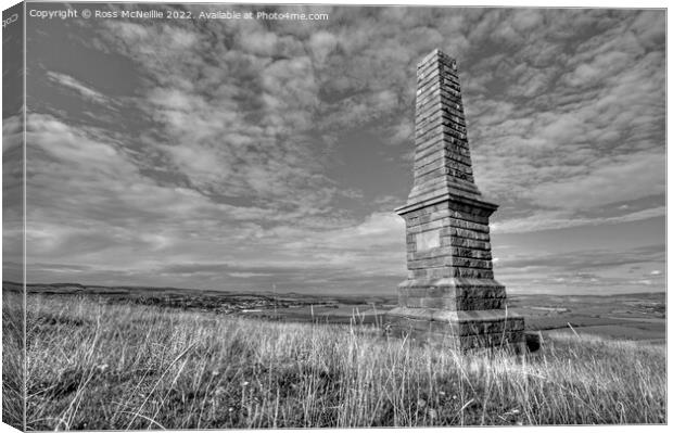 Kildoon Hill Monument Canvas Print by Ross McNeillie