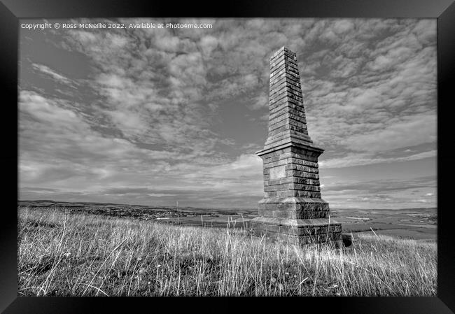Kildoon Hill Monument Framed Print by Ross McNeillie