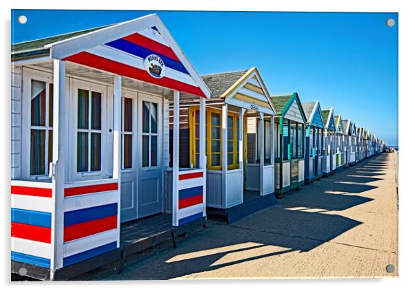 Southwold Beach Huts Acrylic by Joyce Storey