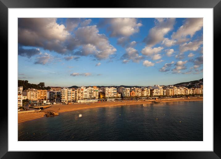 Blanes Town at Sunrise on Costa Brava in Spain Framed Mounted Print by Artur Bogacki