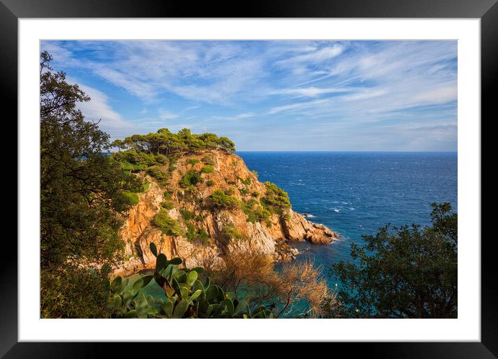 Costa Brava Scenic Sea Coast In Spain Framed Mounted Print by Artur Bogacki
