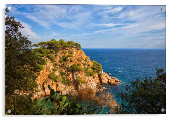 Costa Brava Scenic Sea Coast In Spain Acrylic by Artur Bogacki