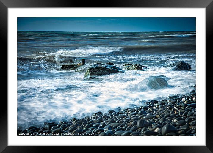 Captivating Motion of the Sea Framed Mounted Print by Martin Day