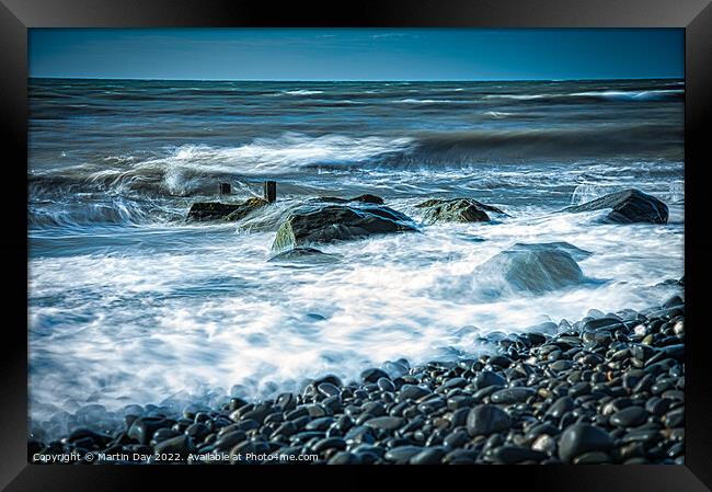 Captivating Motion of the Sea Framed Print by Martin Day