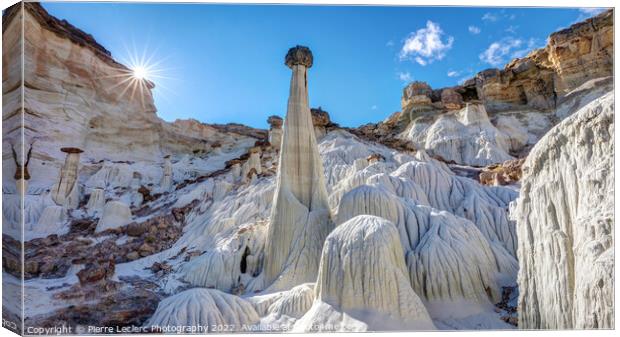 The Fantastic White Hoodoos Canvas Print by Pierre Leclerc Photography