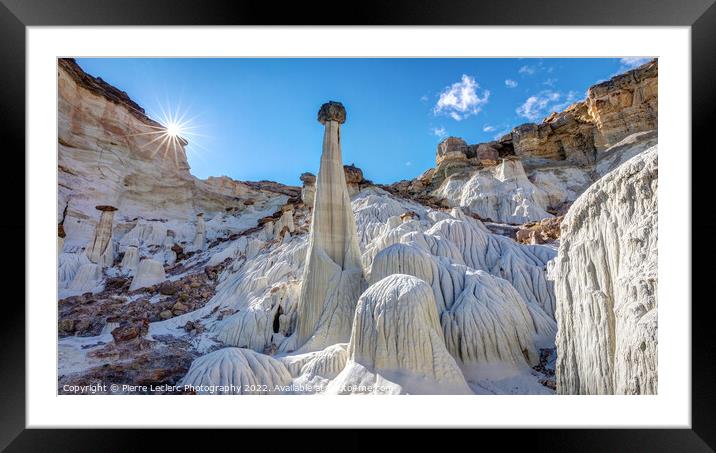 The Fantastic White Hoodoos Framed Mounted Print by Pierre Leclerc Photography