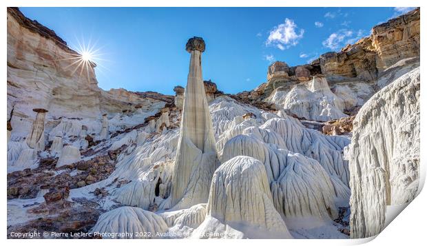 The Fantastic White Hoodoos Print by Pierre Leclerc Photography