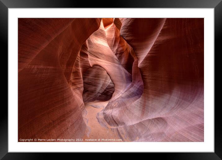Peaceful Antelope Canyon Arch Framed Mounted Print by Pierre Leclerc Photography