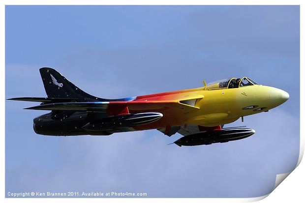 Hawker Hunter Miss Demeanour 2 Print by Oxon Images