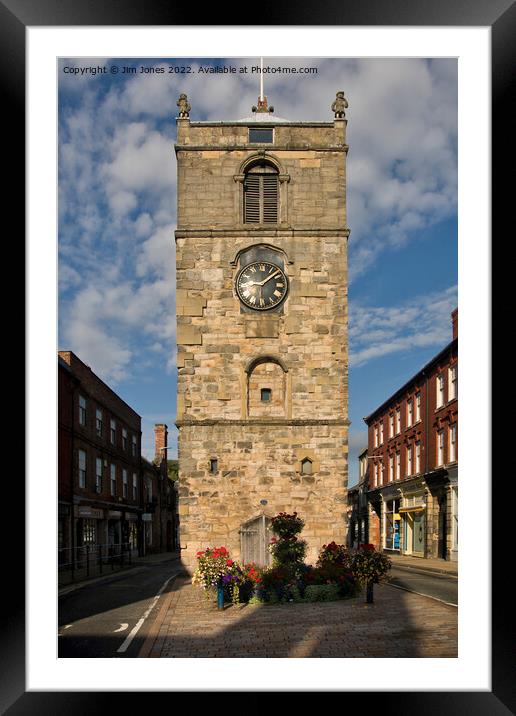 The Clock Tower at Morpeth in Northumberland Framed Mounted Print by Jim Jones