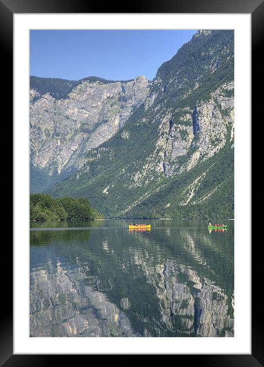 Alpine reflections Framed Mounted Print by Ian Middleton