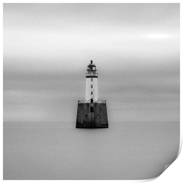The Untamed Beauty of Rattray Head Lighthouse Print by DAVID FRANCIS