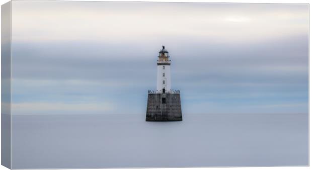 The Secluded Beauty of Rattray Head Lighthouse Canvas Print by DAVID FRANCIS