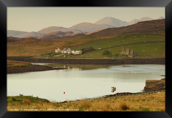 Peaceful Linshader Dawn, Isle of Lewis Framed Print by Kasia Design