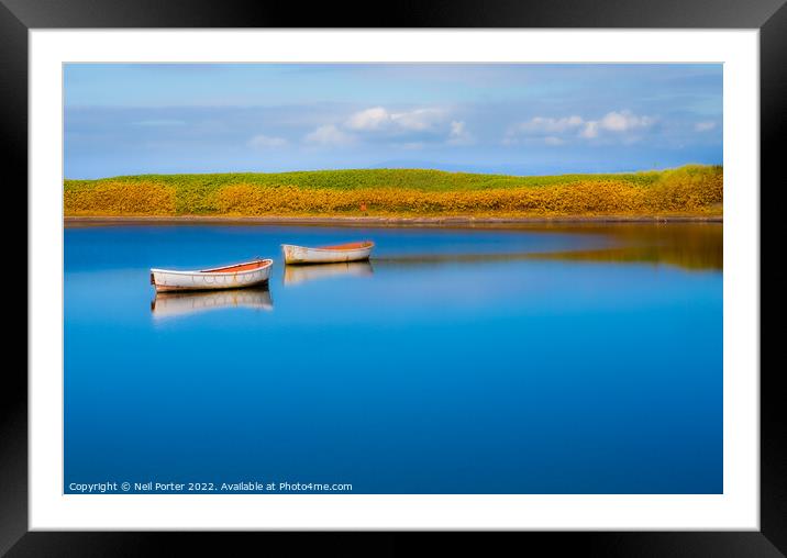 Still Waters Framed Mounted Print by Neil Porter