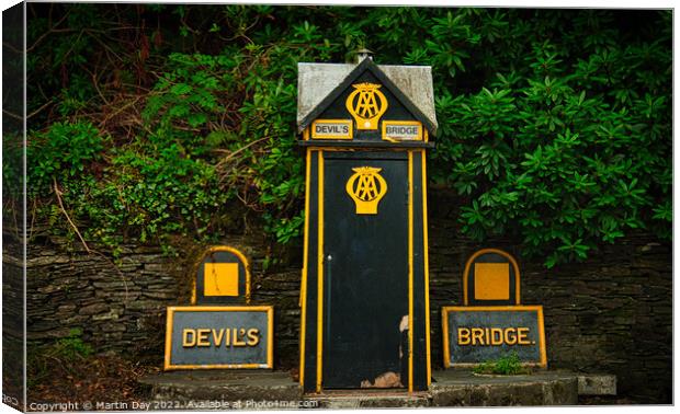 The Timeless AA Box at Devils Bridge Canvas Print by Martin Day