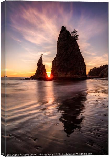 In the Heart of the Sea Stacks Canvas Print by Pierre Leclerc Photography