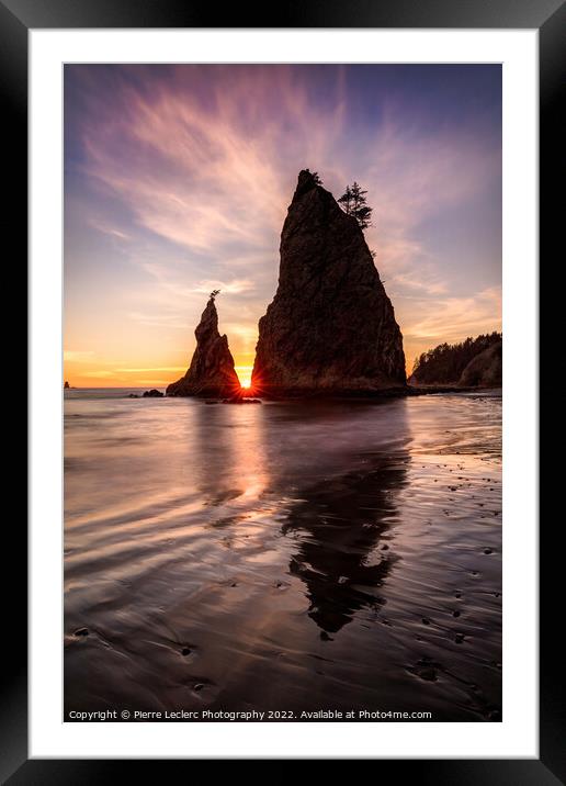 In the Heart of the Sea Stacks Framed Mounted Print by Pierre Leclerc Photography