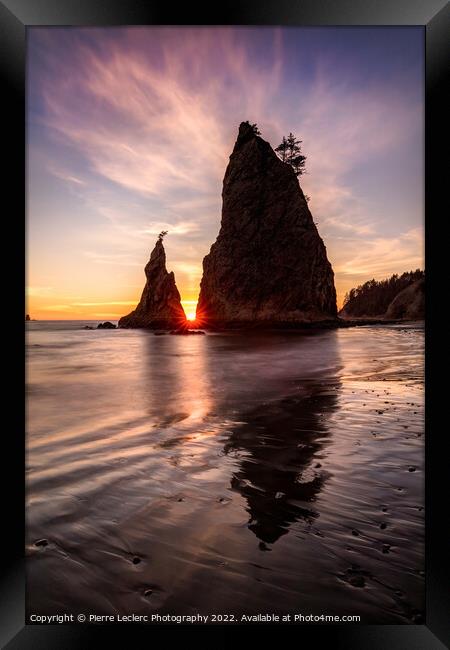 In the Heart of the Sea Stacks Framed Print by Pierre Leclerc Photography