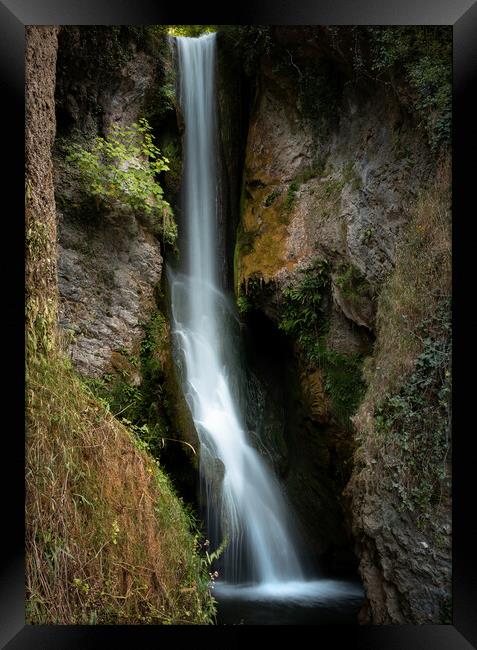 Dyserth - Waterfall North Wales  Framed Print by christian maltby