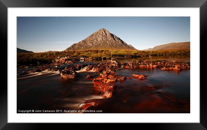 Autumn in Glencoe. Framed Mounted Print by John Cameron