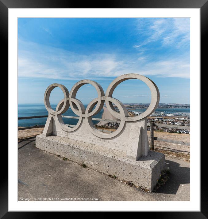 Portland Olympic dedication Framed Mounted Print by Cliff Kinch