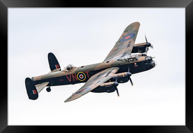 Avro Lancaster Bomber PA474 Framed Print by J Biggadike