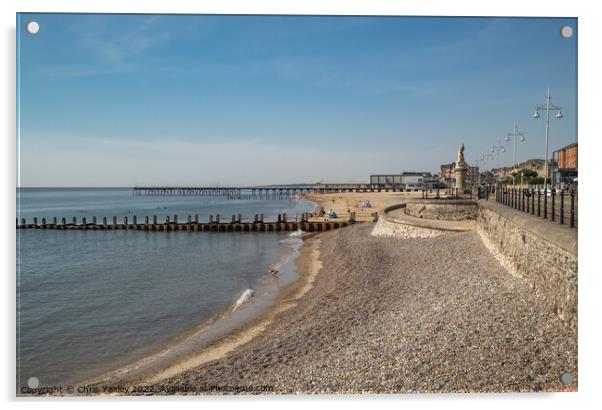 Lowestoft seafront, Suffolk coast Acrylic by Chris Yaxley