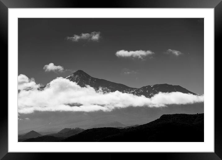 Mount Teide and clouds Tenerife Framed Mounted Print by Phil Crean