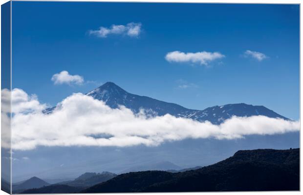 Mount Teide and clouds Tenerife Canvas Print by Phil Crean