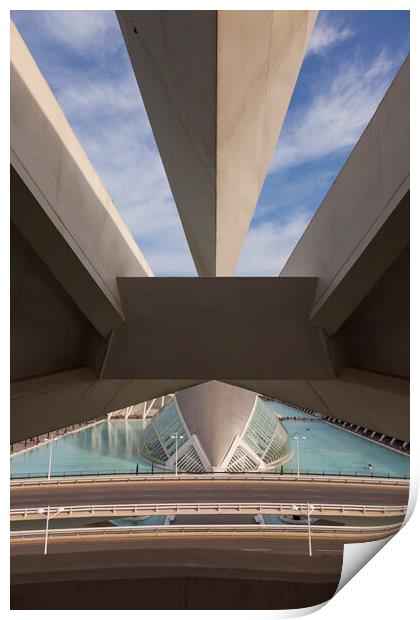 City of Arts and Sciences Valencia Print by Phil Crean