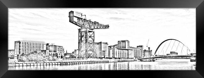Glasgow Clyde view (Abstract) Framed Print by Allan Durward Photography