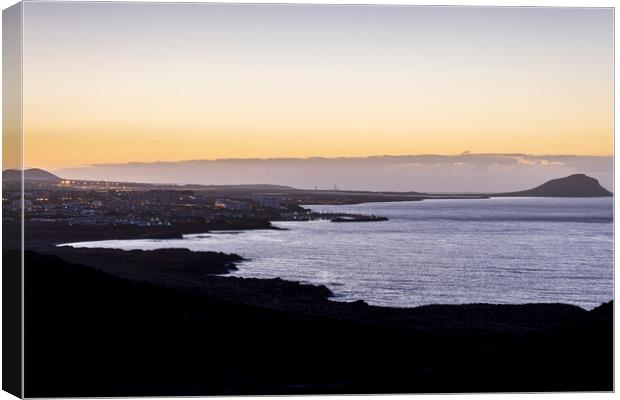 Dawn at Montaña Roja Tenerife Canvas Print by Phil Crean