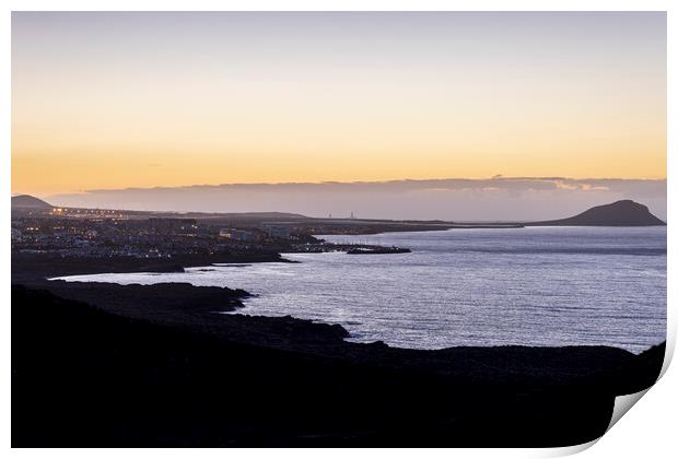Dawn at Montaña Roja Tenerife Print by Phil Crean