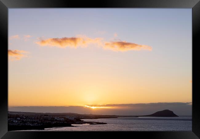 Dawn at Montaña Roja Tenerife Framed Print by Phil Crean