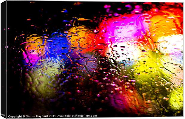 The Sound Of Rain Canvas Print by Simon Hayhurst